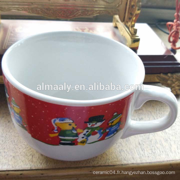 tasse de soupe de Noël personnalisée de grande taille